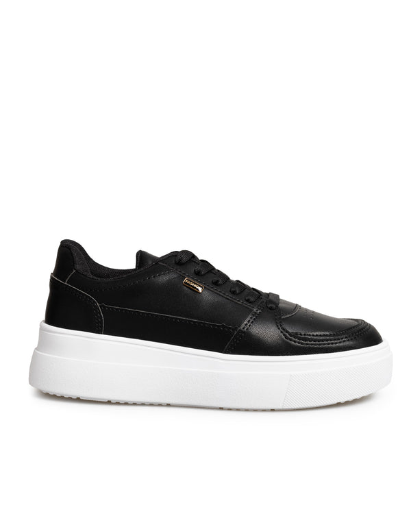 Tenis Negro Suela Alta 9130